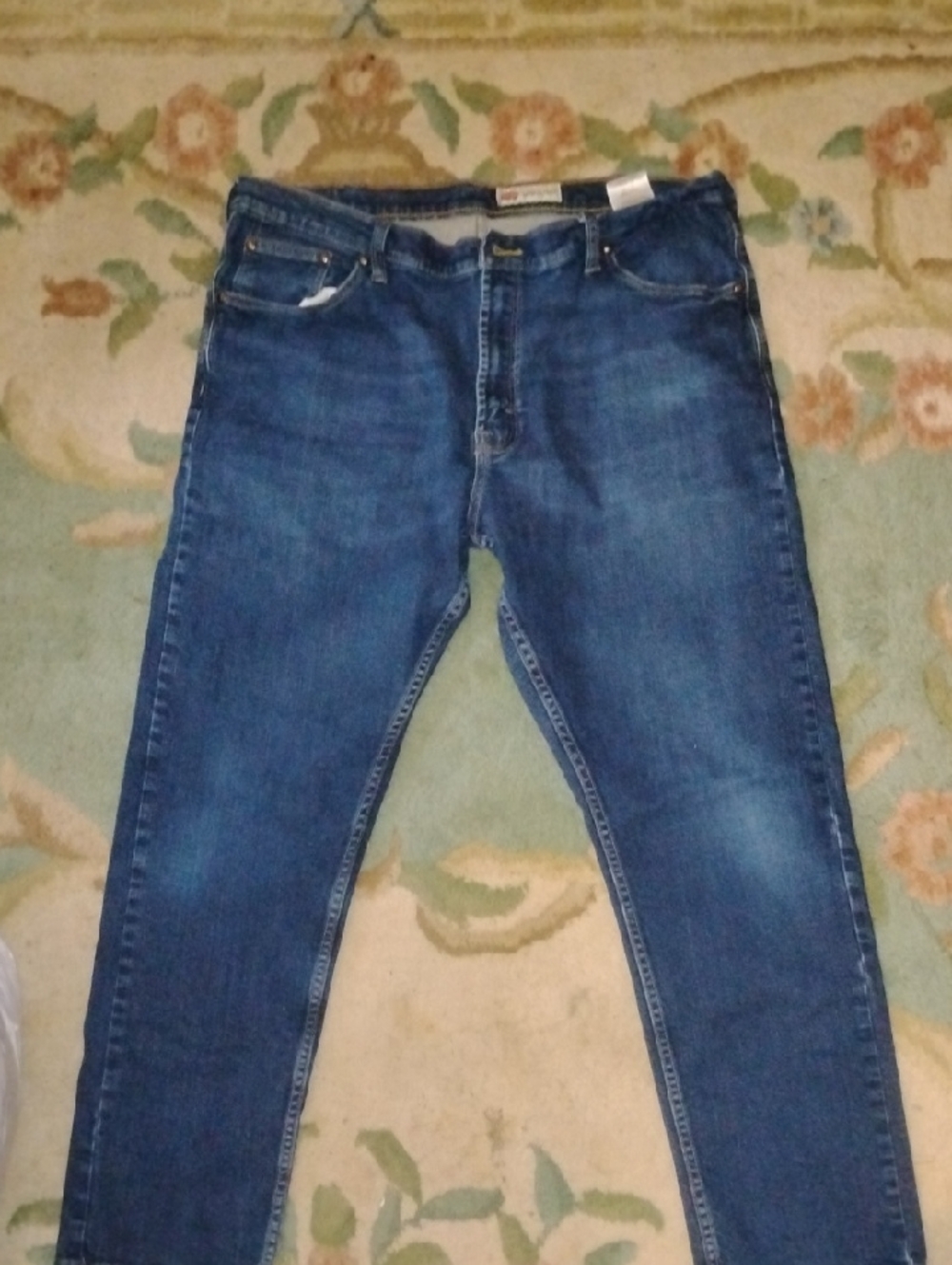 Wrangler Men's Slim Straight Dark Blue Denim Jeans REGULAR TAPER  38X30